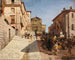 van Genzano uitzicht met de Santa Maria della Cima kerk - Oswald Achenbach — weergave van het kunstwerk