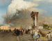 Vesuvius-uitbarsting - Oswald Achenbach — weergave van het kunstwerk