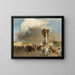Vesuvius-uitbarsting - Oswald Achenbach — ingelijst kunstwerk aan de muur