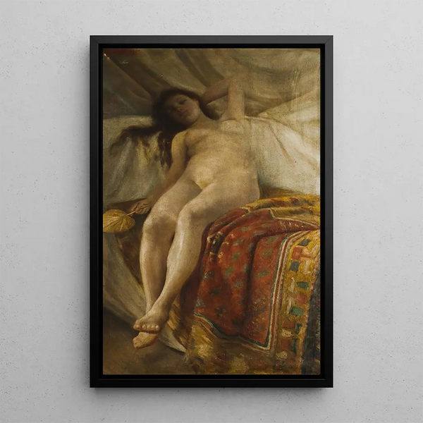 Repos - Otakar Mařák — ingelijst kunstwerk aan de muur