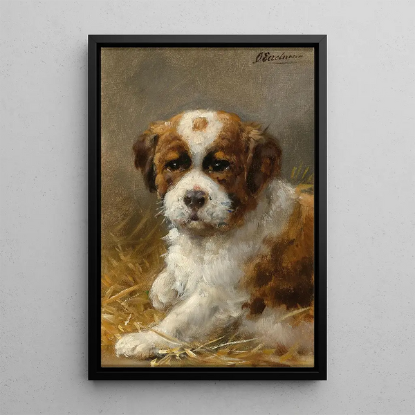 A young Saint Bernard - Otto Eerelman — framed artwork on a wall