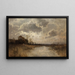 Vast landschap van land - Otto Fedder — ingelijst kunstwerk aan de muur
