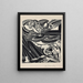 The characters Pl4 - Otto Freundlich — framed artwork on a wall