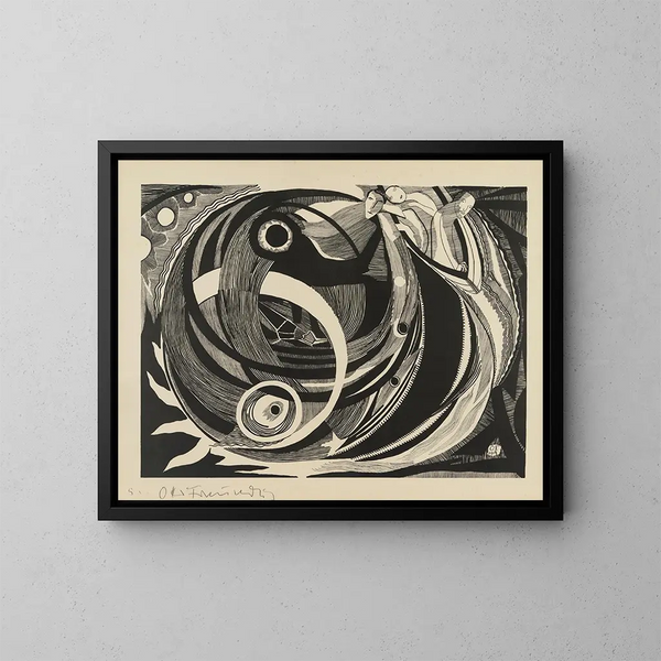 The Signs - Otto Freundlich — framed artwork on a wall