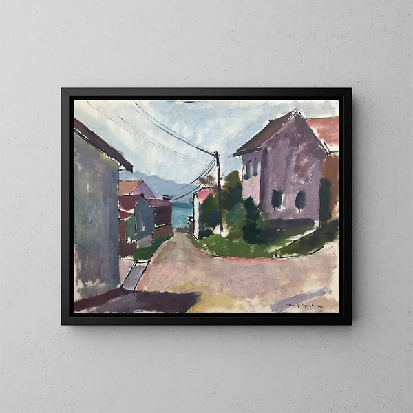Gstadt at Chiemsee - Otto Geigenberger — framed artwork on a wall
