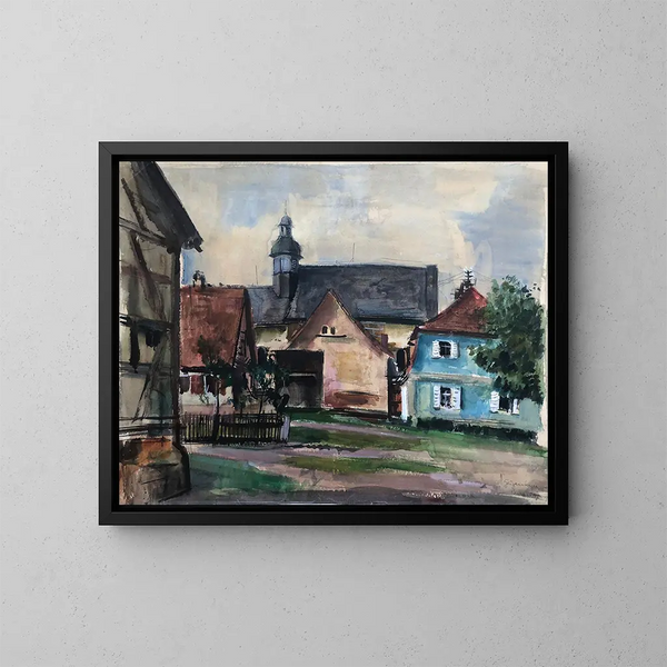 Maison à Franken, château de Burgellern dans le district de Bamberg - Otto Geigenberger — framed artwork on a wall