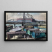 Industriële installatie schilderij - Otto Geigenberger — ingelijst kunstwerk aan de muur