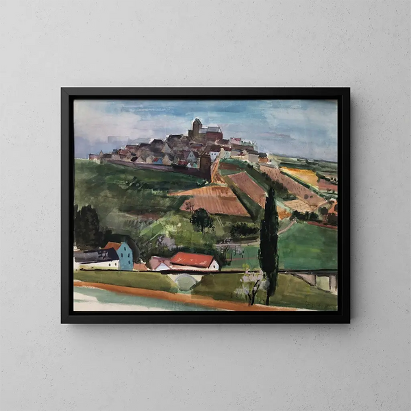 Neuleiningen in Palatinate - Otto Geigenberger — framed artwork on a wall