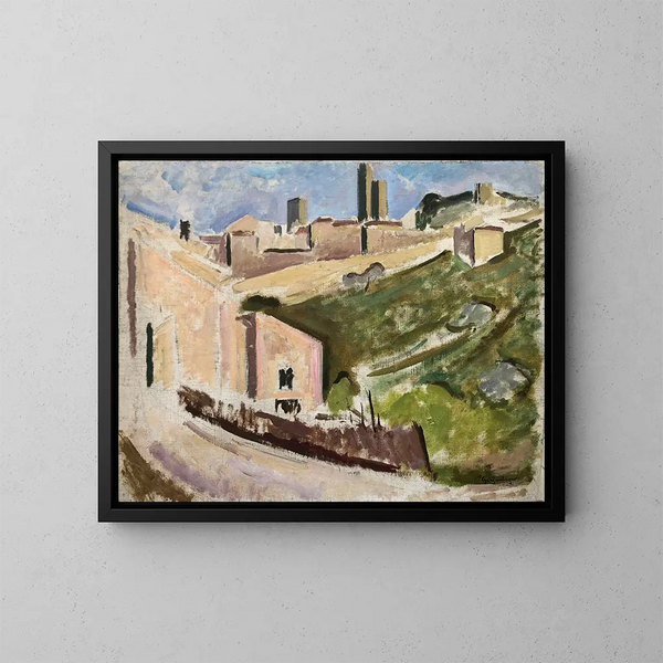 City of the South on a Hill - Otto Geigenberger — framed artwork on a wall