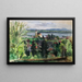 Starnberg vanuit de lucht - Otto Geigenberger — ingelijst kunstwerk aan de muur