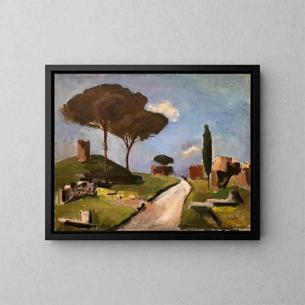 Via Appia - Otto Geigenberger — framed artwork on a wall