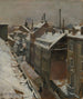 van het uitzicht vanuit de atelier van de kunstenaar op de Augustastraße in Karlsruhe - Otto Gräber — weergave van het kunstwerk