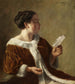 Dame in jas met bontkraag - Otto Kirberg — weergave van het kunstwerk