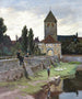 De poort van Rothenburg in Dinkelsbühl - Otto Kubel — weergave van het kunstwerk