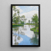 Riverbank Painting - Otto Modersohn — framed artwork on a wall
