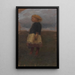 Girl in the Moor - Otto Modersohn — framed artwork on a wall