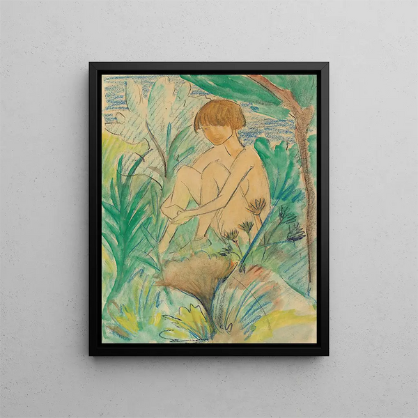 Otto Mueller - Im Gras sitzendes Mdchen.webp