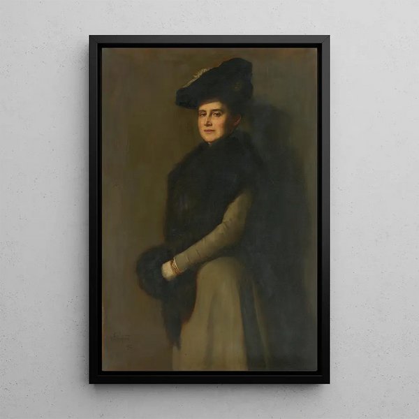 Portret van Hare Majesteit de groothertogin erfgename Hilda van Baden - Otto Propheter — ingelijst kunstwerk aan de muur