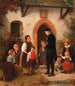De schoolmeester - Otto Rethel — weergave van het kunstwerk