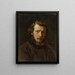 Self-portrait of the 24-year-old artist - Otto Scholderer — framed artwork on a wall