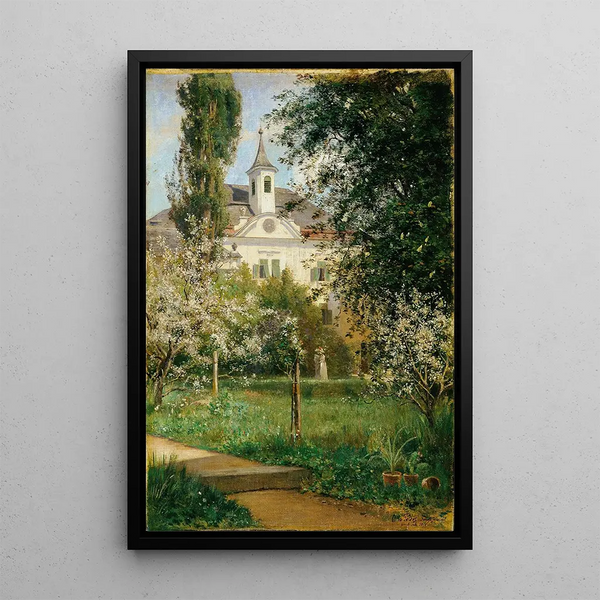 Château de Gerasdorf - Otto Seraphim Peters — ingelijst kunstwerk aan de muur