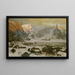 Vue de Reine dans les Lofoten - Otto Sinding — ingelijst kunstwerk aan de muur