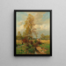Een boer aan de rand van het bos - Otto Strützel — ingelijst kunstwerk aan de muur