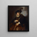 Portret van een oude man - Otto Wüstlich — ingelijst kunstwerk aan de muur