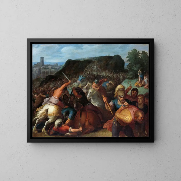 Valentin pris au piège - Otto van Veen — framed artwork on a wall