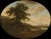 Italiaans landschap - Ottomar Hackius — weergave van het kunstwerk