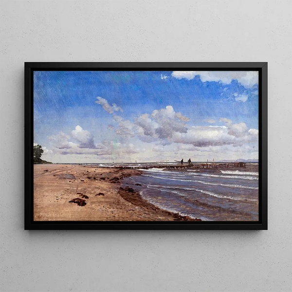 P C Skovgaard - Beach at Hellebk.webp