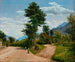 Italiaans landschap - P. C. Skovgaard — weergave van het kunstwerk
