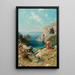 Capri Painting - Paul Schreiber — framed artwork on a wall