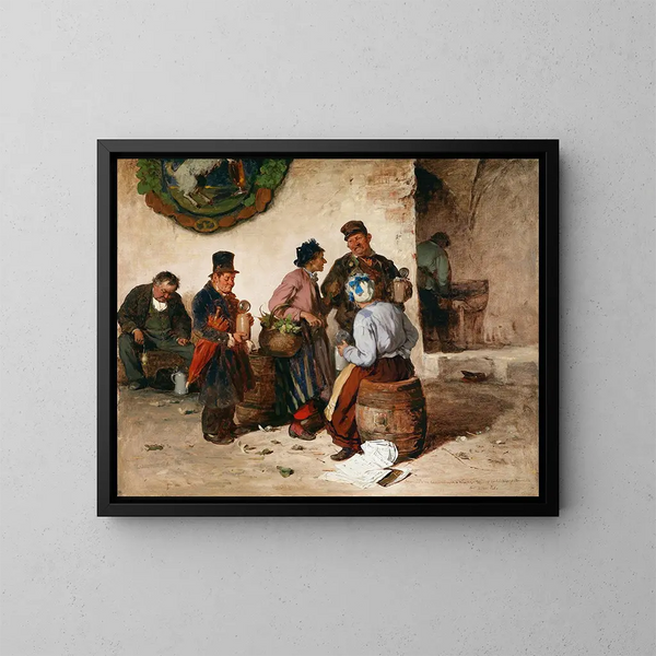 at the Hofbräuhaus in Munich - Pál Böhm — framed artwork on a wall