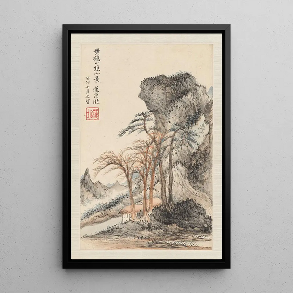 Landscapes after the Old Masters Pl2 - Pan Gongshou — framed artwork on a wall