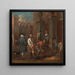Paneel voor een straatsteen - William Hogarth — ingelijst kunstwerk aan de muur