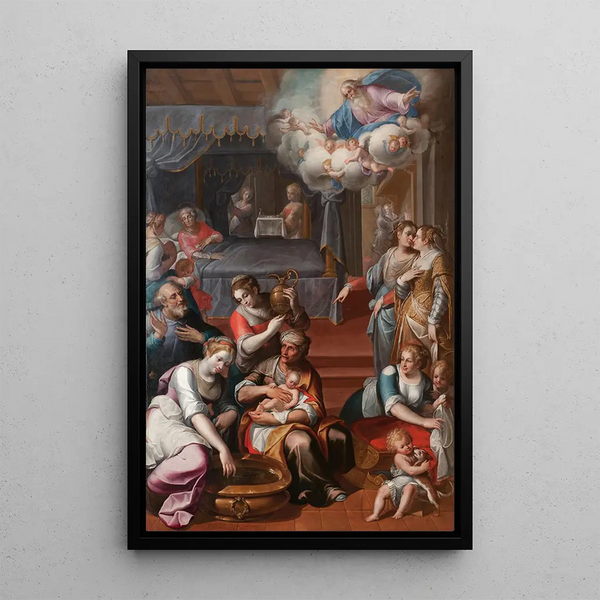 La Naissance de la Vierge - Paolo Camillo Landriani — ingelijst kunstwerk aan de muur