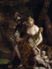 Mars Venus en Cupido Mars en Venus met Cupido en een hond - Paolo Véronèse — weergave van het kunstwerk