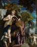 Mars en Venus verenigd door de liefde - Paolo Véronèse — weergave van het kunstwerk