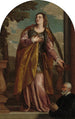 Sainte Lucie en een schenker - Paolo Véronèse — weergave van het kunstwerk