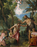 Het doopsel van Christus - Paolo Véronèse — weergave van het kunstwerk