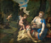 Venus huilt Adonis - Paolo Véronèse — weergave van het kunstwerk