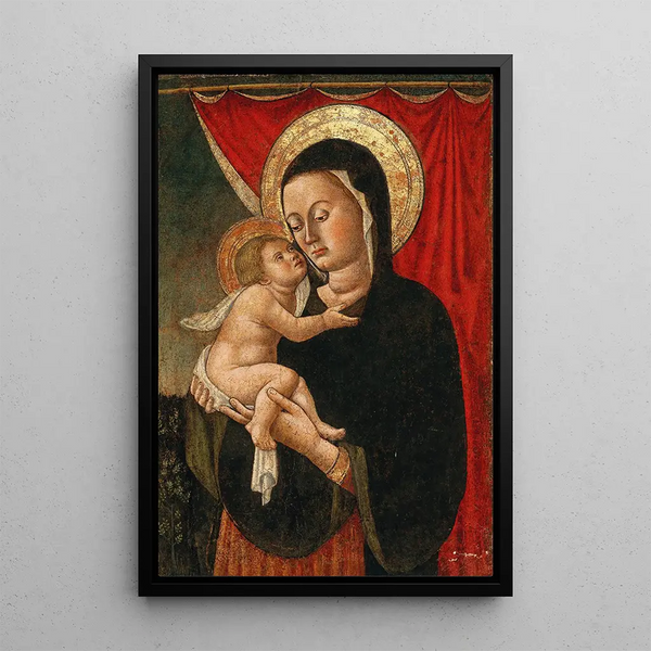 La Vierge à l'Enfant - Paolo di Stefano Badaloni — ingelijst kunstwerk aan de muur