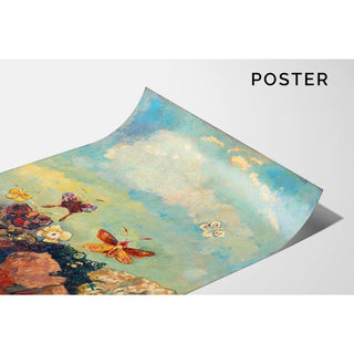 Papillons - Odilon Redon | Reproduction Tableau Décoration murale affiche copie