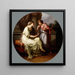 Papirius Praetextatus dat door zijn moeder werd gevraagd om de geheimen van de beraadslagingen van de Romeinse Senaat te onthullen - Angelica Kauffmann — wandpresentatie van het kunstwerk