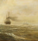 van het schip HAPAG voor de zandbanken van Nantucket - Hugo Schnars — weergave van het kunstwerk