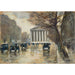 Reproductie van het schilderij Parijs, La Madeleine van Lesser Ury