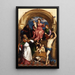 Madone à l'Enfant en majesté et saints - Paris Bordone — framed artwork on a wall