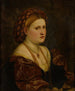 Portret van een vrouw - Paris Bordone — weergave van het kunstwerk
