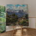 Reproduction of the painting Partenkirchen in Bavaria at sunrise - Carl Millner